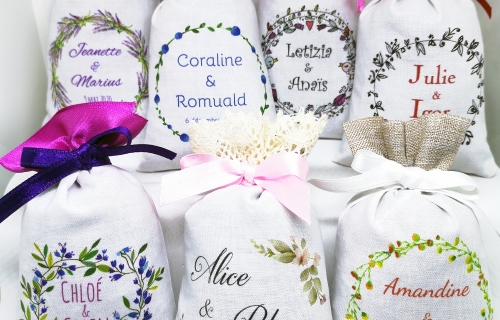 Sachets de lavande mariage, collection 2020