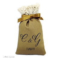 Sachets de lavande pour Mariage, impression personnalisée