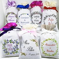 Sachet de lavande cadeau d'invité mariage