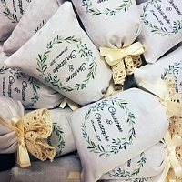 Sachet de lavande cadeau d'invité mariage