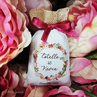 Sachet de lavande cadeau d'invité mariage