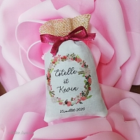 Sachet de lavande cadeau d'invité mariage