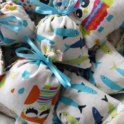 Minis sachets de lavande à motif Enfantin