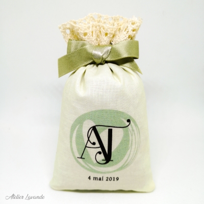 Sachets de lavande pour Mariage, impression personnalisée