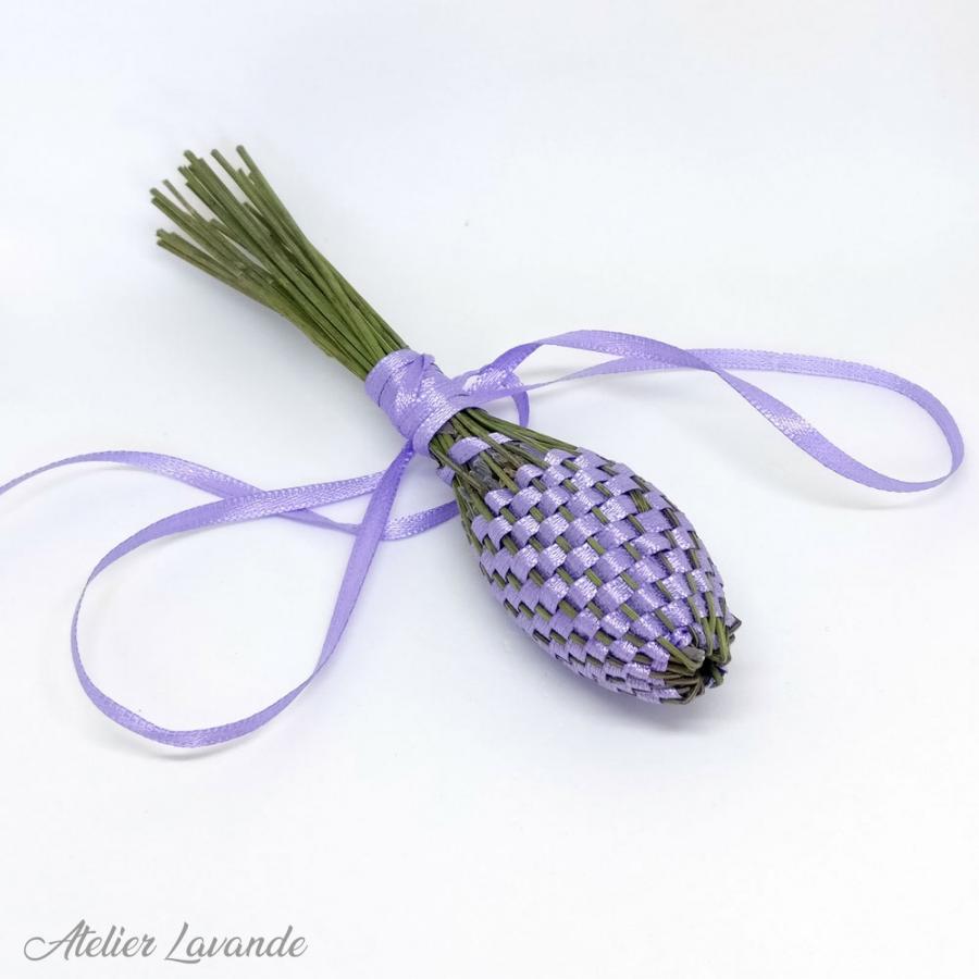 Mini fuseau de lavande, ruban satin Mauve Mini fuseau de lavande, ruban satin Mauve