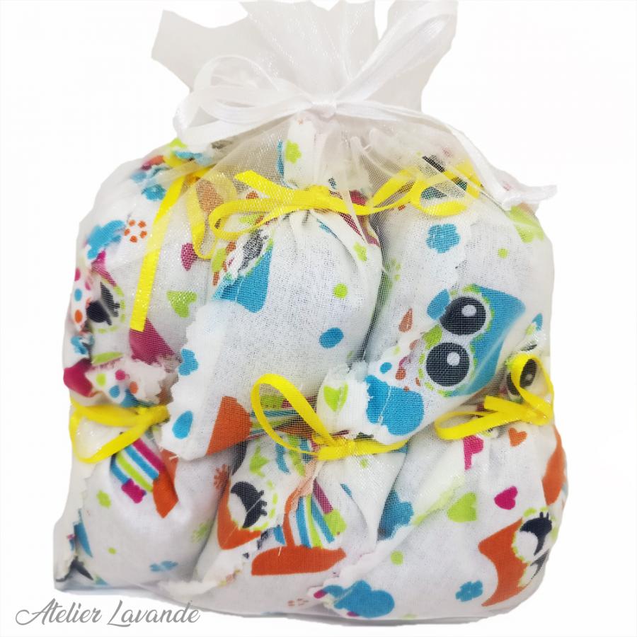 6 Sachets de lavande déco motif enfantin référence Merlin 6 Sachets de lavande déco motif enfantin référence Merlin