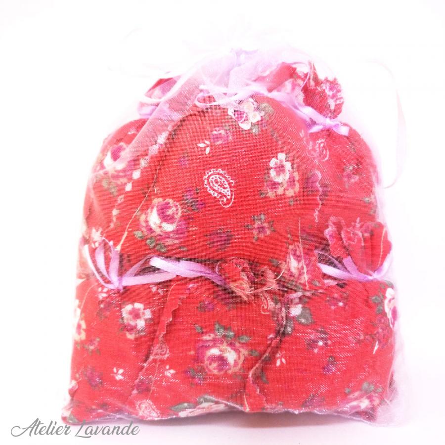 6 Sachets de lavande déco motif floral référence Carmen 6 Sachets de lavande déco motif floral référence Carmen
