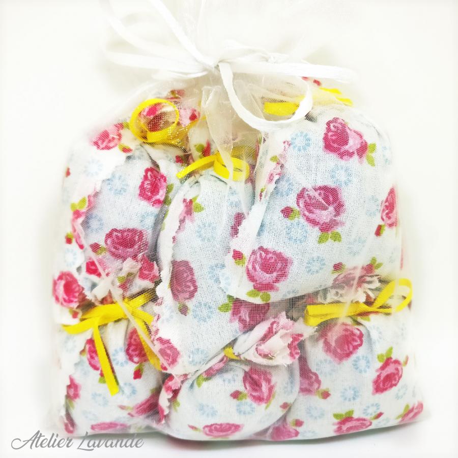 6 sachets de lavande déco motif floral référence Sidonie 6 sachets de lavande déco motif floral référence Sidonie
