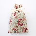 Sachet de lavande de Provence avec tissus imprimé motif floral avec des roses